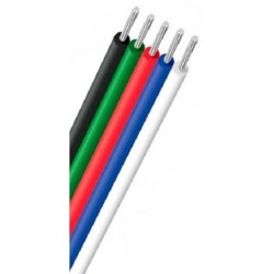 Cable paralelo 5 hilos para tira led RGBW, Venta por metros